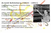 Arnold Schönberg (1874 - 1951) - Istituto San Giuseppe Lugo · Dodecafonia Metodo compositivo basato sull’utilizzo di una successione preordinata (serie) di dodici note differenti
