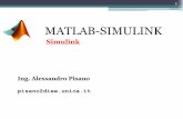 MATLAB-SIMULINK - Università di Cagliaripisano/SimulinkFeb_2011.pdf · Realizzazione di un modello ... Esempio: sistema termico ad 1 e 2 gradi di libert ... preesistente tra il primo