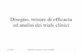 misura efficacia trials - med.unipmn.itmagnani/ebm/trials_clinici.pdf · 30-3-2005 Medicina e chirurgia, V anno, mod.EBM 2 Check-list per la lettura di un protocollo di trial clinico