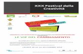 XXX Festival della Creatività - createca.it · come supporto per gli studenti per prendere appunti mentre ... Dall'armonia o dis-armonia di ... In seguito ha partecipato ai seminari