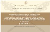 Det. 3-2016 Rel. ACI es. 2013 - corteconti.it · 5 Corte dei conti – Relazione ACI esercizio 2013 ritenuto che, assolto così ogni prescritto incombente, possa, a norma dell'art.7