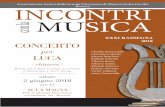 XXXI RASSEGNA 2018 CONCERTO - … · Concerto per Luca Andrés Segovia (1893-1987) Da Daily studies Oracion Remembranza Claudia BenasCiutti Fryderyk Chopin (1810-1849) Mazurka op.