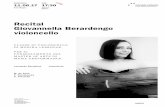 Recital Giovannella Berardengo violoncelloagenda.conservatorio.ch/2497_2017.06.11_Berardengo_programma.pdf · Astor Piazzolla nasce da genitori di origine italiana. Vicente Piazzolla,