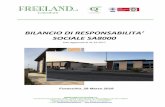 BILANCIO DI RESPONSABILITA’ - Freeland srl · Pag. 3 di 27 Freeland Calzature Srl Bilancio SA8000 – 2017 Bilancio di Responsabilità Sociale SA8000 - Premessa Freeland Calzature