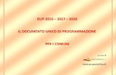 DUP 2016 2017 2018 IL DOCUMENTO UNICO DI … 2014-15 1CMP15/DUP... · 1. Entro il 31 luglio di ciascun anno la Giunta presenta al Consiglio il Documento unico di programmazione per