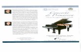 Prima parte C) o J.s. Bach (1685-1750) Preludio I [Il clavicembalo ben temperato vol. l] (Pianoforte) G. Verdi (1813-1901) "Quando le sere al placido" [Luisa Miller]