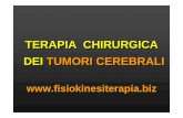 TERAPIA CHIRURGICA DEI TUMORI CEREBRALIfisiokinesiterapia-news.it/NewDownload/Tumori1.pdf · Rischio di complicanze sistemiche (tromboembolia polmonare >15%) Anche nei pazienti con