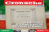 Cronache NUMERO 8 - serie IV- anno XX DA … · L’architetto Paolo Foietta, ... ha presentato un suo contributo scritto, conte- ... lo spartito del nostro inno nazionale, ...