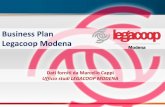 Business Plan Legacoop Modena - farecooperativa.it plan Cappi_Mo.pdf · Il Business Plan è un mezzo di presentazione, analisi e apprendimento che consente all’impresa nascente