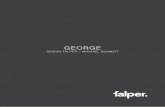 GEORGE - Falper · Lavabi George in versione standard con profili in Acciaio Inox Lucido e cono in legno in finitura Bianco Opaco e Noce Bruciato. / George washbasins in standard