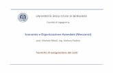 UNIVERSITÀDEGLI STUDI DIBERGAMO - … EOA 2.3... · Università degli Studi di Bergamo Facoltà di Ingegneria Economia & Organizzazione Aziendale 2008/2009 Tecniche di Assegnazione