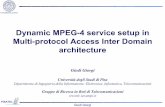 Dynamic MPEG-4 service setup in Multi-protocol … · Gruppo di Ricerca in Reti di Telecomunicazioni ... Dynamic MPEG-4 service setup in Multi-protocol Access Inter Domain architecture.