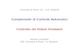 Complementi di Controlli Automatici Controllo del …oriolo/rm3/cca/matdid/slides/Pendubot.pdf · Universit`a di Roma Tre – A.A. 2005/06 Complementi di Controlli Automatici Controllo