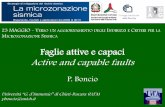 23 MAGGIO - V UN AGGIORNAMENTO DEGLI I E C … · 2008)” there is not distinction between Earthquake Fault Zones and Fault Setbacks and general criteria in defining the shape and