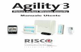 Agility 3 User Manual - antifurtistema.it AGILITY3 UTENTE.pdf · Agility 3 – Manuale Utente Pagina 7 del sistema. SMS: Se il sistema è dotato di un modulo GSM/GPRS può fornire
