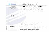 millennium ISA S.p.A. millennium SP - rauschenbach.de · ISA S.p.A. Via del Lavoro, 5 06083 B ... incorrecte de l’installation -Non respect des normes en vigueur -Installation non