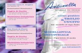Modellista Industriale - Scuola Moda Antonella home … · SCUOLA DI MODA via Pasubio, 18 VENEZIA San Lazzaro cc SAN ZENO n en STADONE CENTRAL VIALE VIALE & ... CORSO PRATICO DI TAGLIO