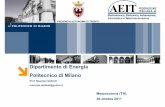 Dipartimento di Energia Politecnico di Milano - aeit-taa.orgaeit-taa.org/Documenti/AEIT-TAA-2011-10-28-Connessione-Rete-BT... · • Tale valore secondo CEI EN 60909 ... •conforme
