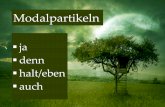 Modalpartikeln - Deutsches Institut pot... · Modalpartikeln: Grammatik in genere non sono accentuate! è un capitolo abbasatnza difficile da spiegare sono molto frequenti nella lingua