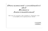 Documenti costitutivi del Rotary International · I termini indicati di seguito hanno, nel presente statuto e nel regolamento del Rotary International, il significato a lato a meno