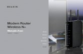 Modem Router Wireless N+ del Modem Router Wireless N+ considerazioni importanti per il posizionamento e l'installazione Minore è la distanza tra il computer e il router, maggiore