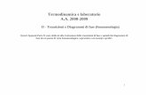 Termodinamica e laboratorio A.A. 2008-2009 · 1 Termodinamica e laboratorio A.A. 2008-2009 II - Transizioni e Diagrammi di fase (fenomenologia) Questi Appunti-Parte II sono dedicati