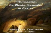 Parrocchia S. Maria Assunta in Curnoojpcurno.altervista.org/wp-content/uploads/2016/09/Calendario... · Calendario Pastorale 2016 - 2017. 2 Parr Un nuovo anno pastorale sta per aprire