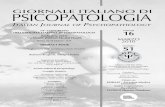 14° CONGRESSO - Journal of Psychopathology · 14° CONGRESSO DELLA SOCIETÀ ITALIANA DI PSICOPATOLOGIA Psichiatria 2010: No Health Without Mental Health Roma, 16-20 febbraio 2010