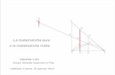 Le matematiche pure e le matematiche miste - UniFIweb.math.unifi.it/~mathesis/conferenze/files-presentazioni/1213/... · meccanica, astronomia, ottica, acustica, pneumatologia W.