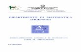 DIPARTIMENTO DI MATEMATICA (TRIENNIO) - Bologna · disciplinare (come i Certamen – quest’anno quello sulla Definizione delle condizioni al contorno ed insegnamento della geometria