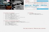 HCC Italy 2016 - Associazione Italiana per lo Studio del ... · PDF file12th A.I.S.F. Special Conference HCC Italy 2016 Roma 9-10 Giugno 2016 Auditorium Antonianum Comitato Promotore