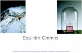 Equilibri Chimici - uniroma2.it · 2 L’ Equilibrio è uno stato in cui non ci sono variazioni osservabili nel tempo. L’ equilibrio chimico si ottiene quando: • Le velocità