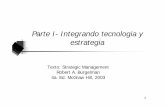 Parte I- Integrando tecnologia y estrategia · Caso I-1 Claire McCloud. 31 Reading I-1. El arte de la gestión ...Cultura emprendedora, ?Sentido de integridad, e ?Involucramiento
