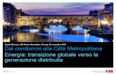 Danilo Moresco, BU Power Generation, Firenze, 20 … · ABB aiuta le città a modellare e mettere in pratica le loro idee § Dando consigli alle città sulla loro idea di Smart City