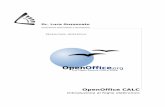 Dr. Luca Guzzonato · OpenOffice CALC Introduzione al foglio elettronico Materiale didattico . Dr. Luca Guzzonato OpenOffice Calc 3.1.1! dr. luca guzzonato – consulenza informatica