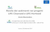 Riciclo dei sedimenti nei progetti LIFE Cleansed e LIFE ...lifesekret.com/wp-content/uploads/2014/01/7-Masciandaro-CNR-ISE.pdf · Argilla (%) 38 Granulometria Tessitura (classificazione