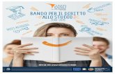 Gentile studente, · Gentile studente, la Regione Lazio, per il tramite di Laziodisu, prosegue il suo impegno per rendere effettivo e sempre più inclusivo il diritto allo studio