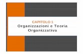 CAPITOLO 1CAPITOLO 1 Organizzazioni e Teoria …areadocenti.eco.unicas.it/virili/OA/DaftCAP01.pdf · Evoluzione storica della Teoria Organizzativa Teoria del Caso e Learning Organization