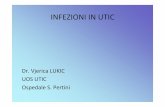 INFEZIONI IN UTIC - uticlab.it · -Meropenem +/- Amikacina ; Presenza d’insufficienza renale-Ceftriaxone + Metronidazolo Allergia alle Beta – lattamine-Clindamicina + Ciprofloxacina