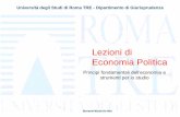 Lezioni di Economia Politica - giur.uniroma3.it · Perché studiare l’economia Giovanni Nicola De Vito ... modulo X e assume sempre il segno positivo ... Il 3° principio fondamentale