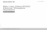 Blu-ray Disc/DVD Home Theatre System - Sony IT · 2IT Si dichiara che l’apparecchio è stato fabbricato in conformità all’art.2, Comma 1 del D.M. 28.08.1995 No.548. Non installare