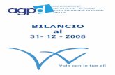 Relazione Revisori Bilancio AGPD-2008-r01 · L'AGPD - Associazione Genitori e Persone con Sindrome di Down - Onlus, di seguito in breve denominata AGPD, è ... dell’approvazione