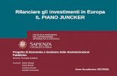 Rilanciare gli investimenti in Europa IL PIANO JUNCKERcatalano/EGAP_2018/Presentazioni/Gruppo 4.pdf · Piano Juncker Pagina 7/27 ... IT FR ES DE PL SE UK PT BE FI NL EL IE CZ AT DK