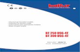 Edizione / Edition / Edition / Ediciòn BT 250 DSG-4T BT ... · Órgano de Vigilancia según la Directiva Gas 90/396/CEE: ... - Regulación del aire en la cabeza de combustión ....47