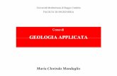 I - Geologia generale [modalità compatibilità] · TERMINOLOGIA GEOLOGIA Scienza che studia la costituzione e la struttura della terra, nonché le cause che ne hanno determinato