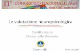Camillo Marra Clinica della Memoria - associazionegeriatri.itassociazionegeriatri.it/wp-content/uploads/2015/04/16-10-marra.pdf · Unverzagt et al., 2001 CERAD 7 ° perc. 18% 24%