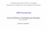 DSP Frameworks - ce.uniroma2.it · DSP Frameworks Corso di Sistemi e Architetture per Big Data A.A. 2016/17 Valeria Cardellini . DSP frameworks we consider • Apache Storm ... •