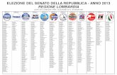 ELEZIONE DEL SENATO DELLA REPUBBLICA - ANNO 2013 … · elezione del senato della repubblica - anno 2013 regione lombardia liste dei candidati per l ’ elezione di n. 49 senatori