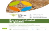 Cereali biologici di qualità - Conmarchebio · Introduzione 3^ monografia ... avena in farina, fiocchi, pasta cruda e cotta, e germogli può avere sulle molecole fenoliche e sul