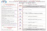 CALENDARIO LITURGICO - parrocchiediponteranica.it · CALENDARIO LITURGICO Parrocchia dei SS. ALESSANDRO e VINCENZO - PONTERANICA Sito Internet:  6 – 13 agosto 2017